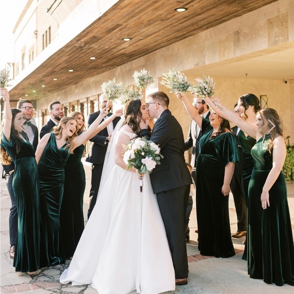 Revelry - Tori Emerald Green Dress - Picture 4 of 5